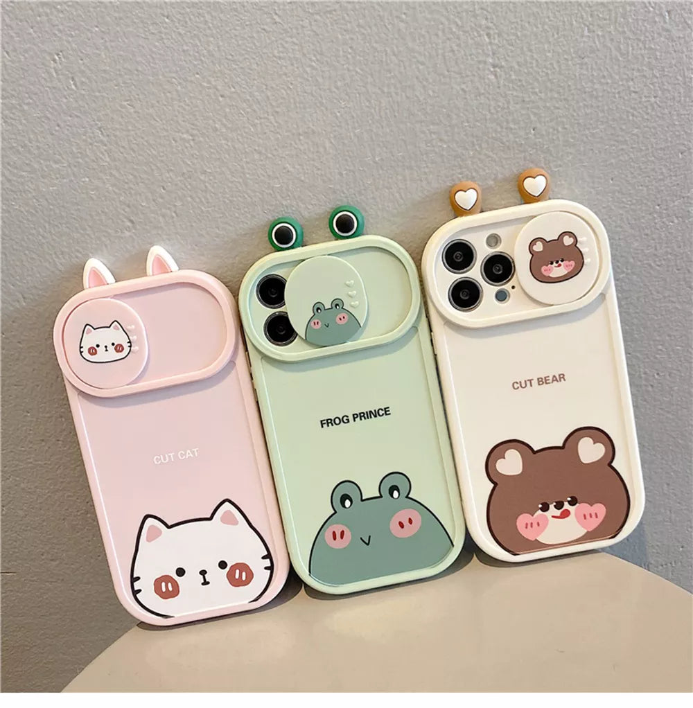 iPhone X a 15 / Funda Animales Bonitos
