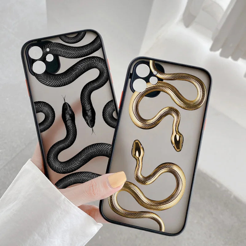 iPhone MagSafe 15 / Funda Serpiente Lujo
