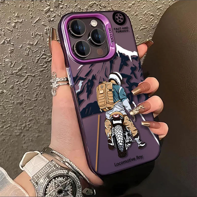 iPhone 12 a 15 / Funda Motociclista