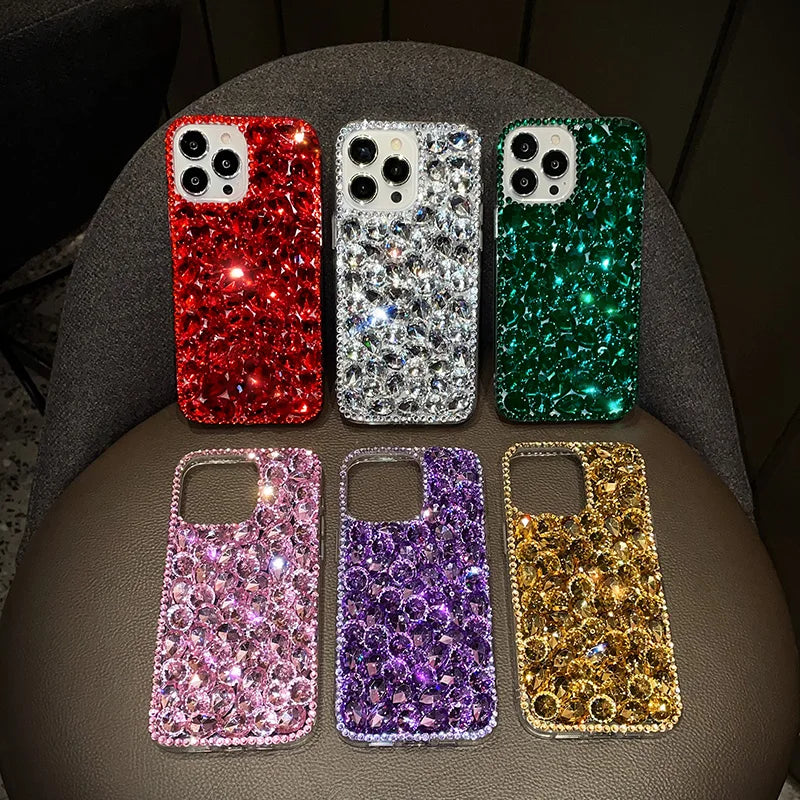 iPhone 8 a 11 / Funda Piedras de Lujo