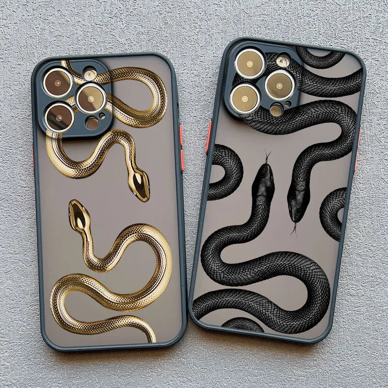 iPhone MagSafe 15 / Funda Serpiente Lujo