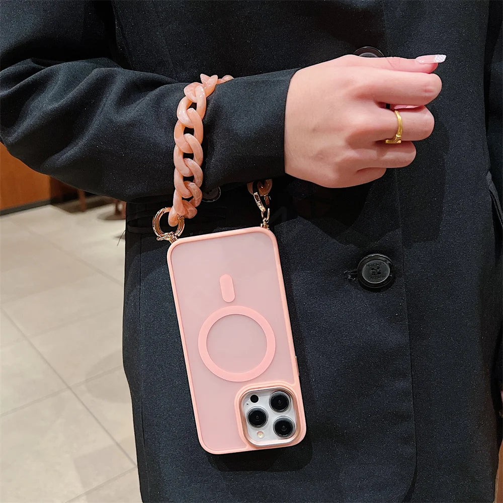 iPhone 12 a 15 / Funda Nix con cadena
