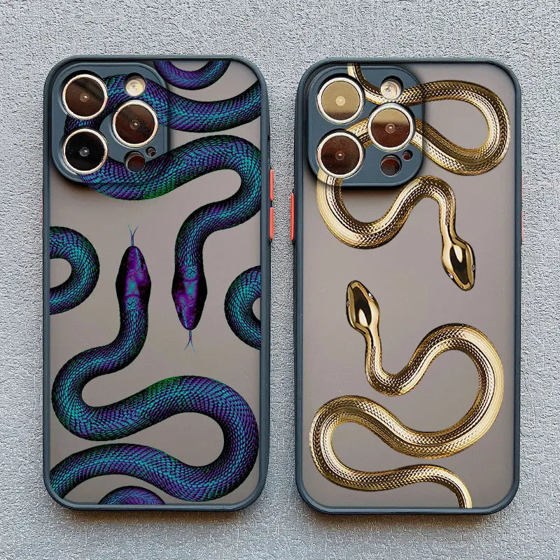 iPhone MagSafe 15 / Funda Serpiente Lujo
