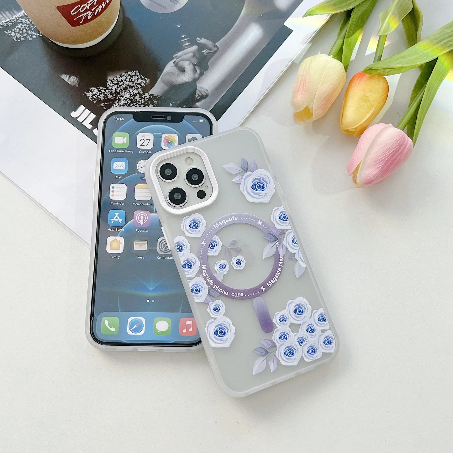 iPhone MagSafe X a 11 / Funda Floral