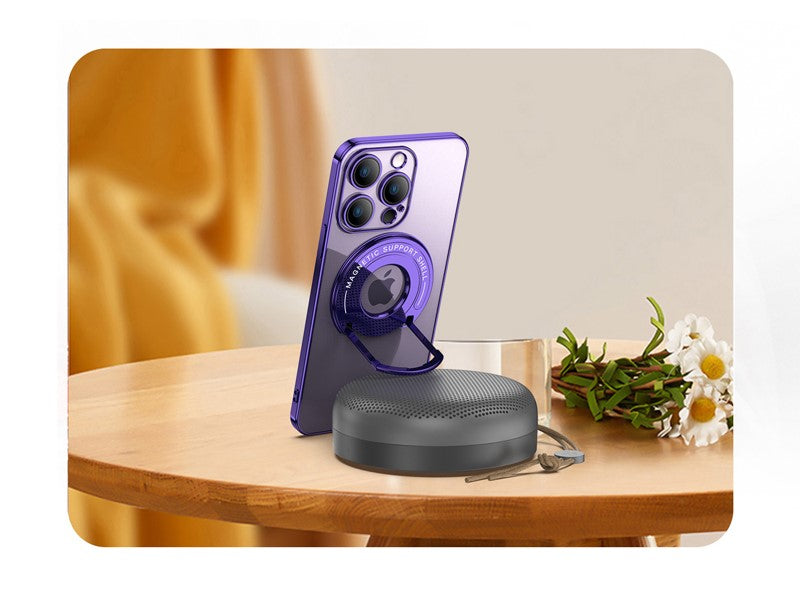 IPhone 11 a 14 MagSafe / Funda metal con soporte