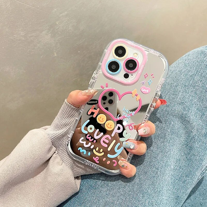 IPhone 12 a 15   / Funda Lovely Espejo