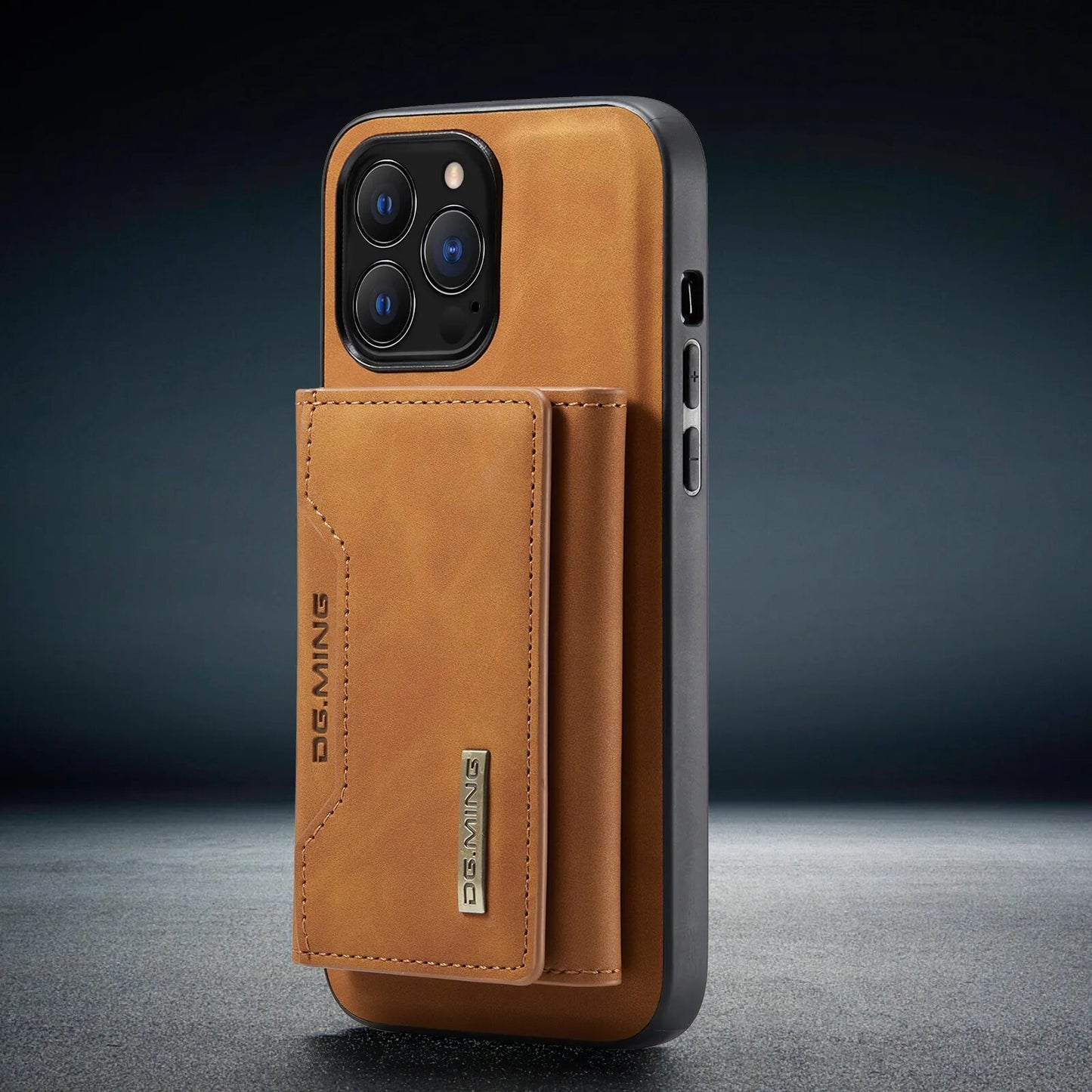 iPhone 7 a 11  /  Funda con Cartera de cuero Magnética