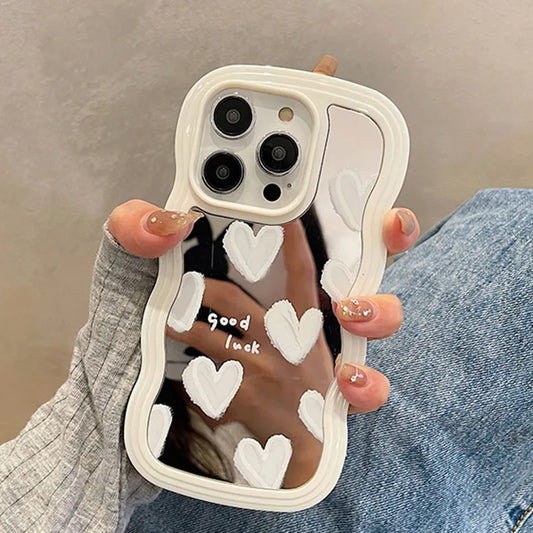 iPhone X a 14  /  Funda Corazón Espejo