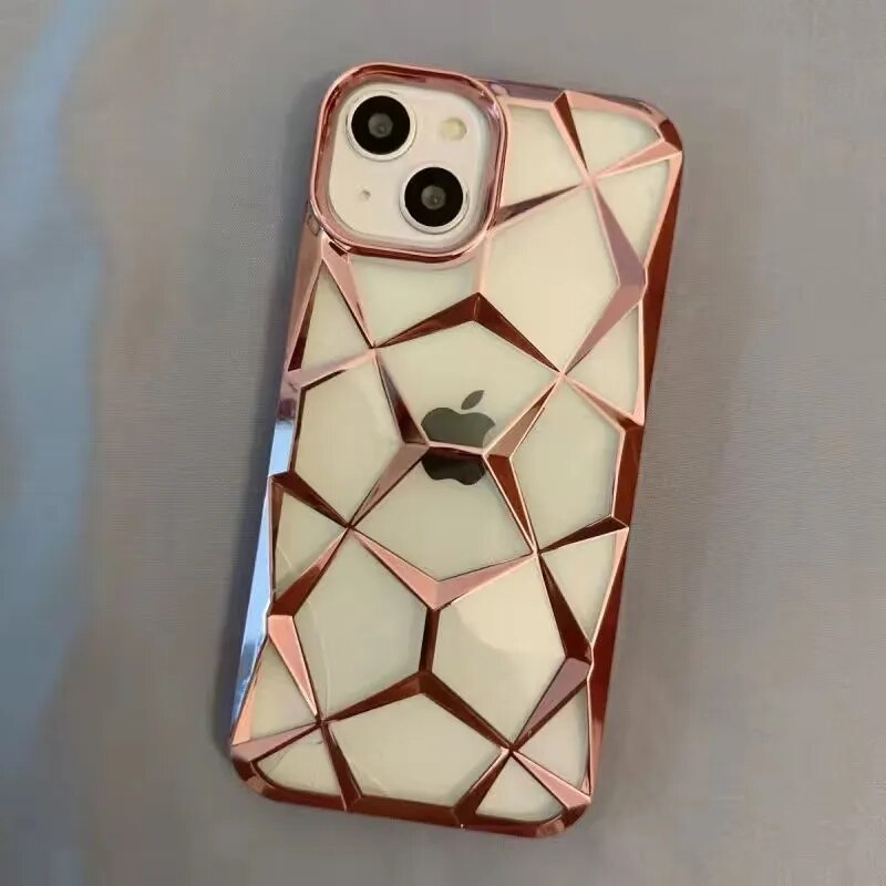 iPhone 11 a 14 MagSafe / Funda Geométrica 3D