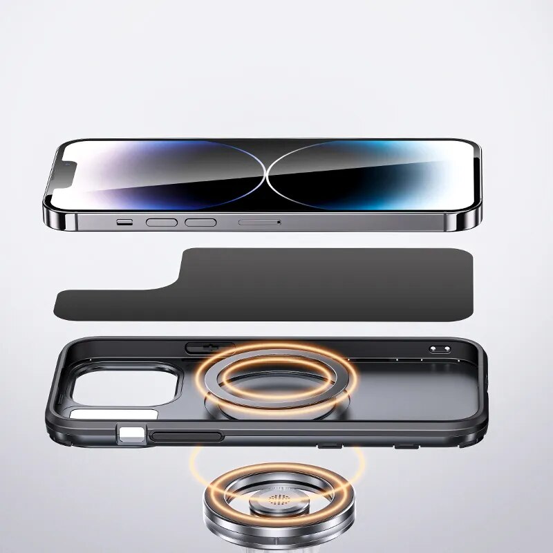 iPhone 14 y 15 MagSafe  / Funda Titanio