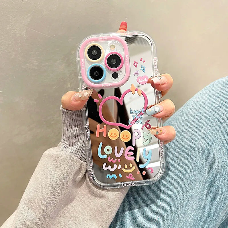 IPhone 12 a 15   / Funda Lovely Espejo