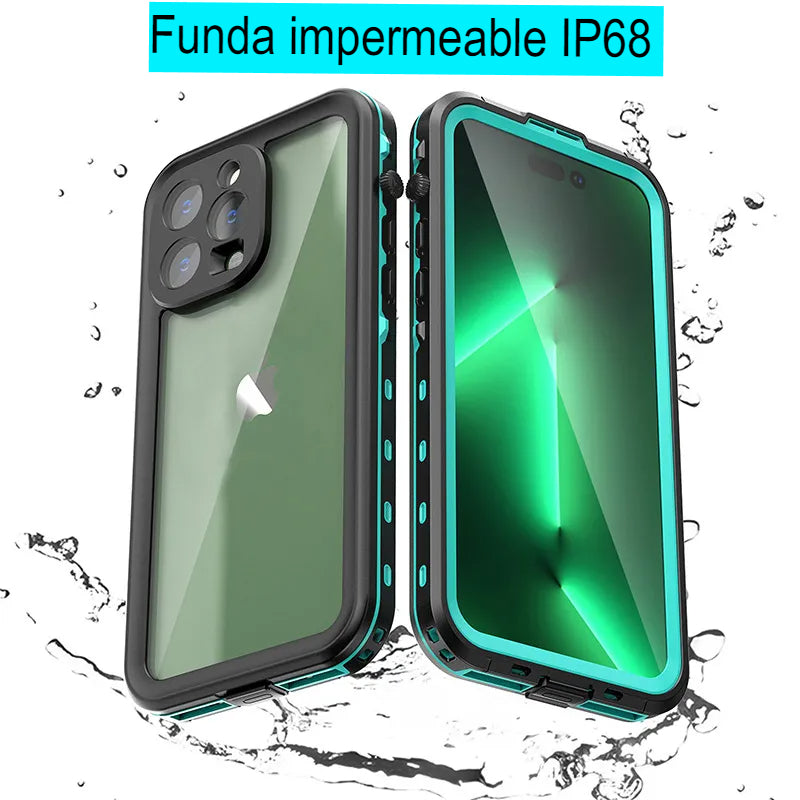 iPhone 11 a 14  /  Funda Impermeable / Bucear