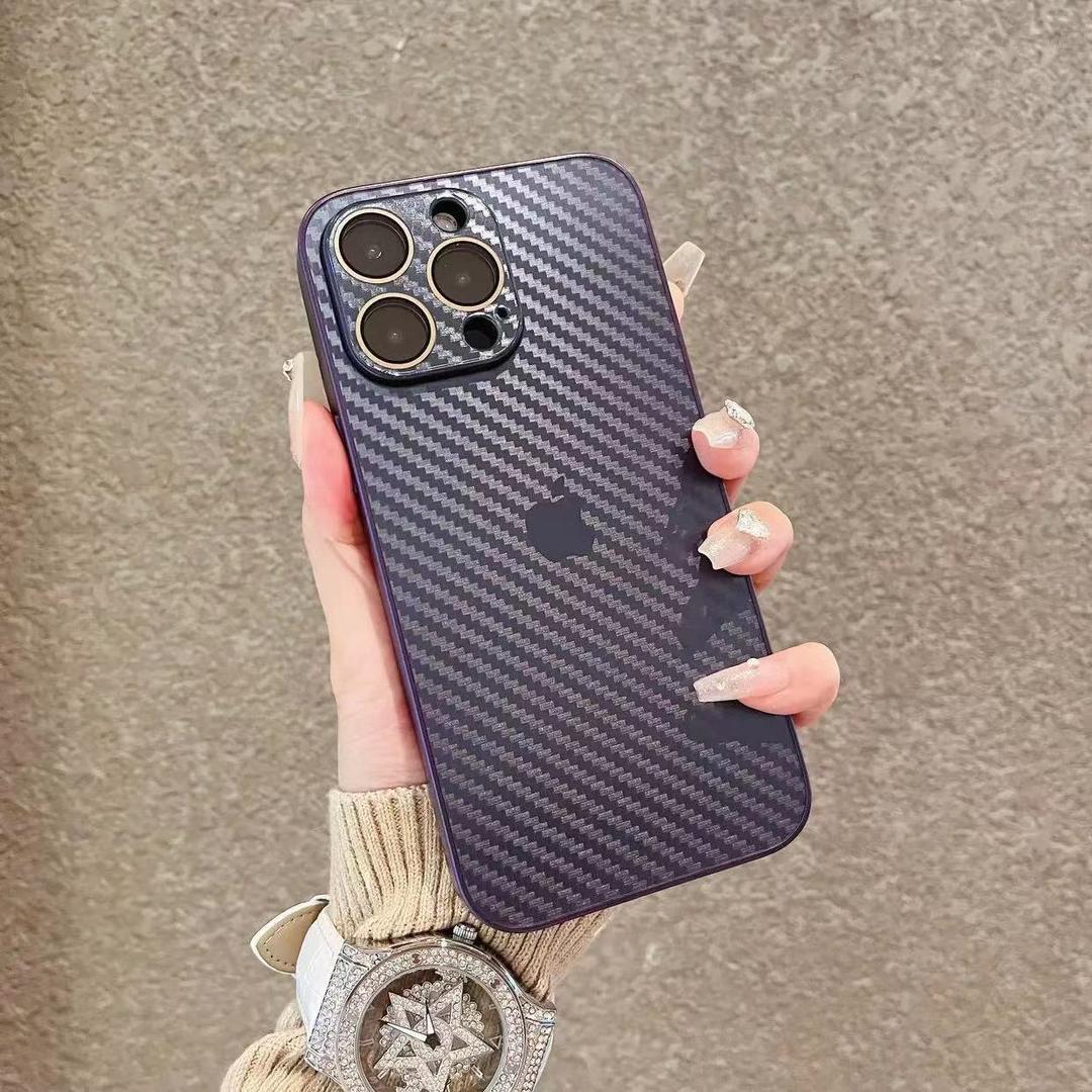 iPhone 11 a 14   / Funda Carbon